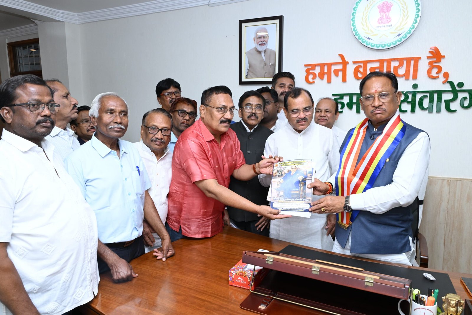 STATUE; संविधान निर्माता बाबासाहेब आंबेडकर की विशाल प्रतिमा का अनावरण 14 को करेंगे सीएम साय