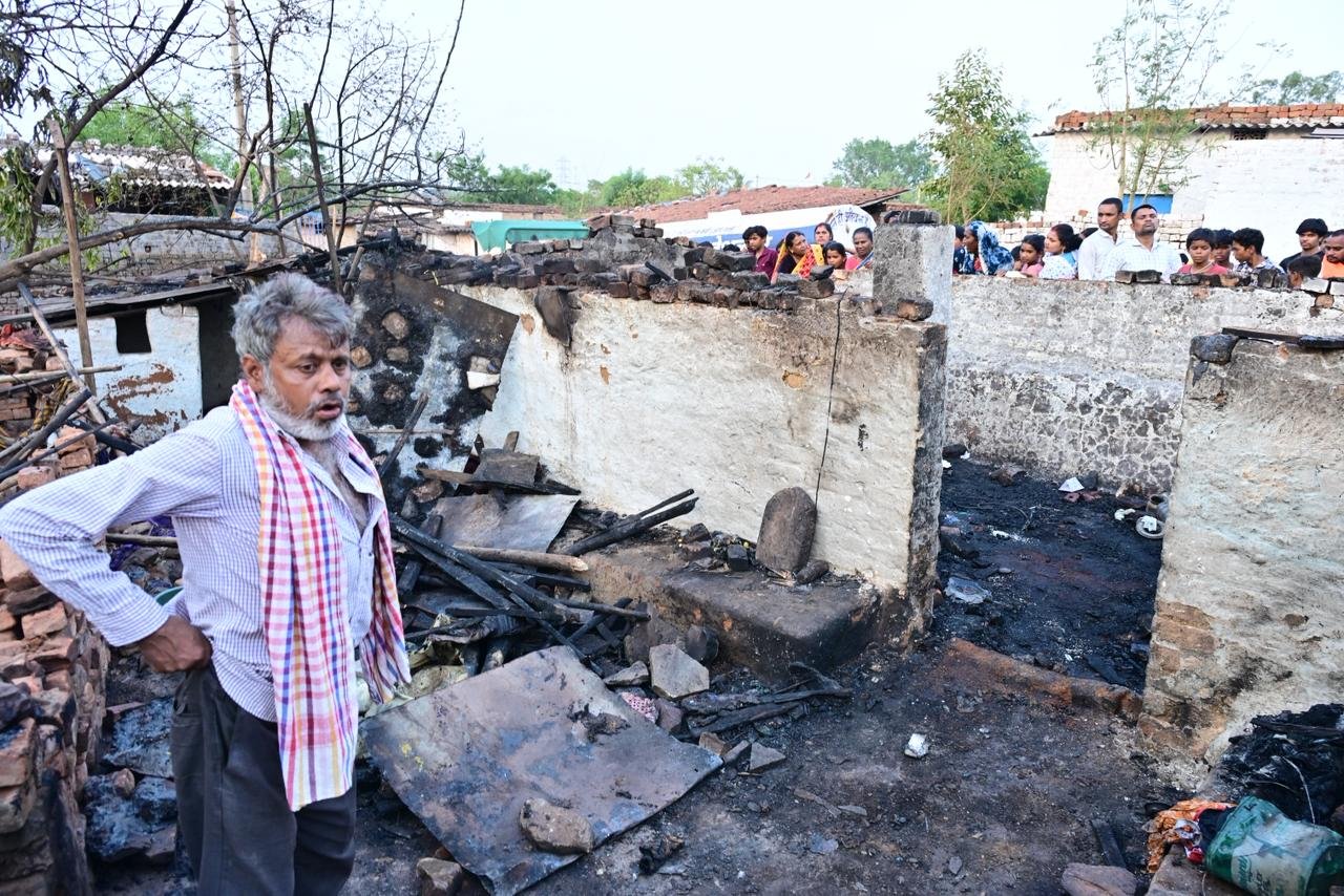 FIRE; खपरी में गैस सिलेंडर ब्लास्ट, एक ही परिवार के चार सदस्यों की मौत